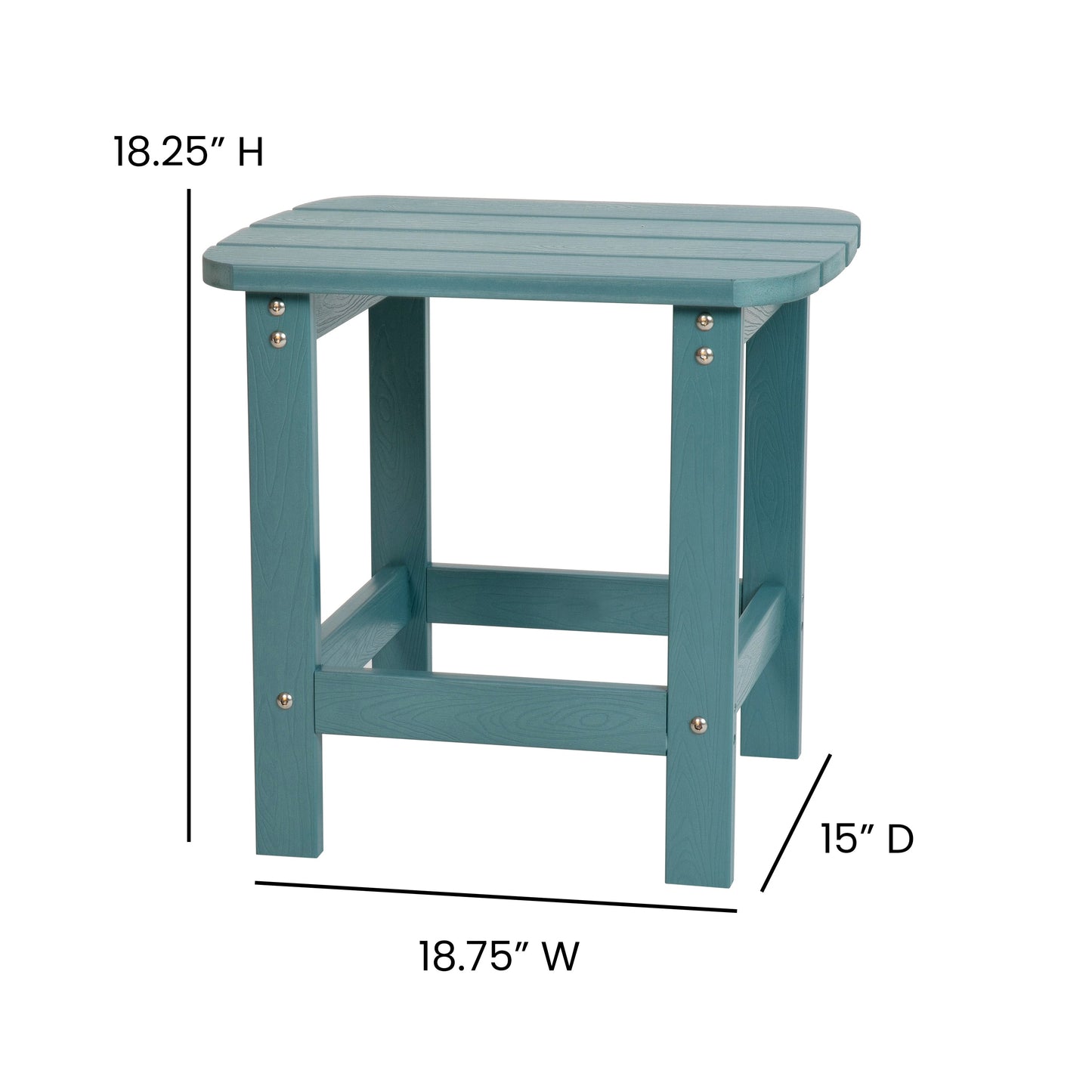 Teal Table and 2 Chair Set JJ-C14703-2-T14001-TL-GG