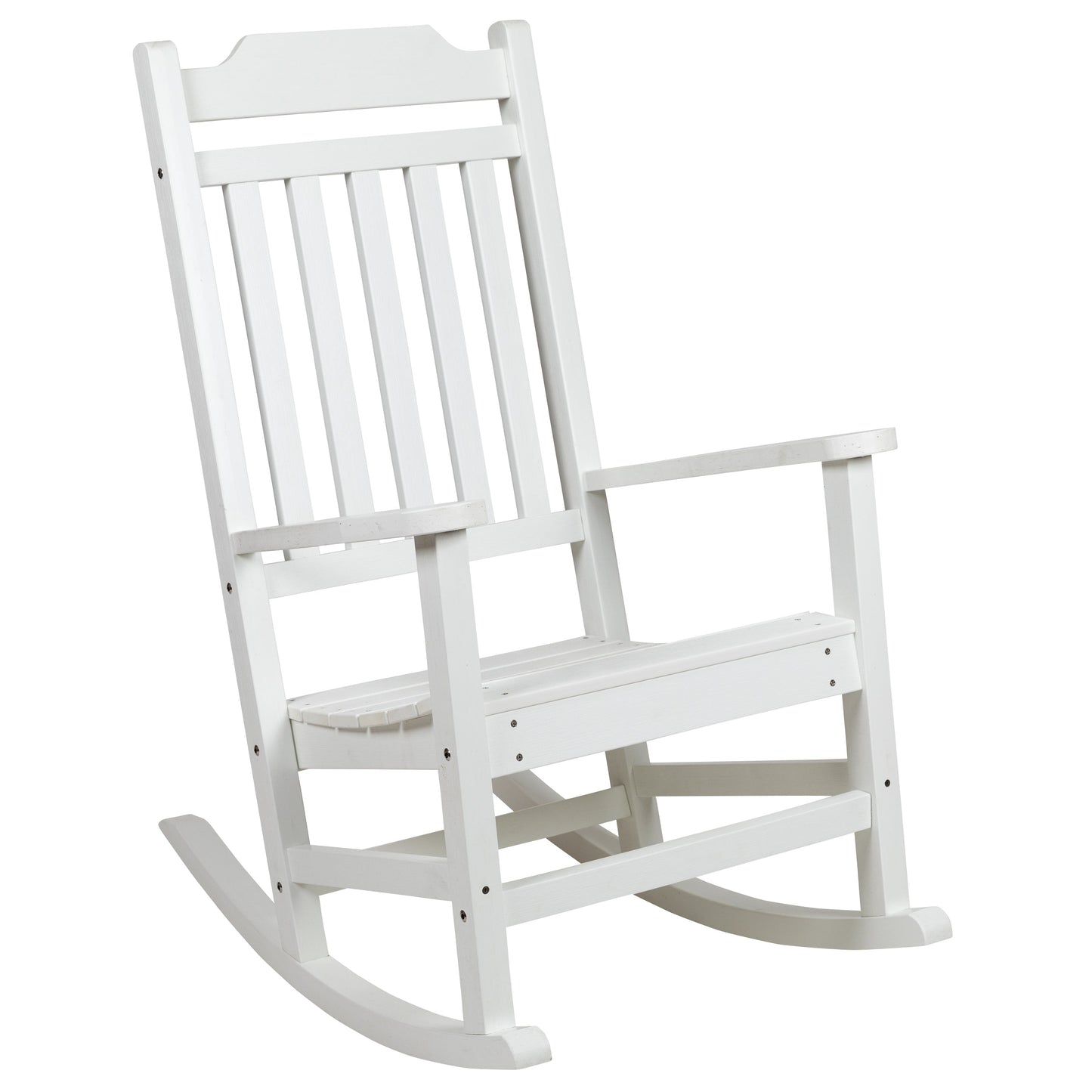 White Wood Rocking Chair JJ-C14703-WH-GG