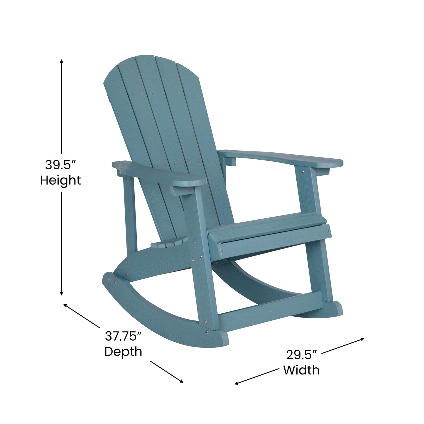 2PK Sea Foam Rockers & 1 Table JJ-C14705-2-T14001-SFM-GG