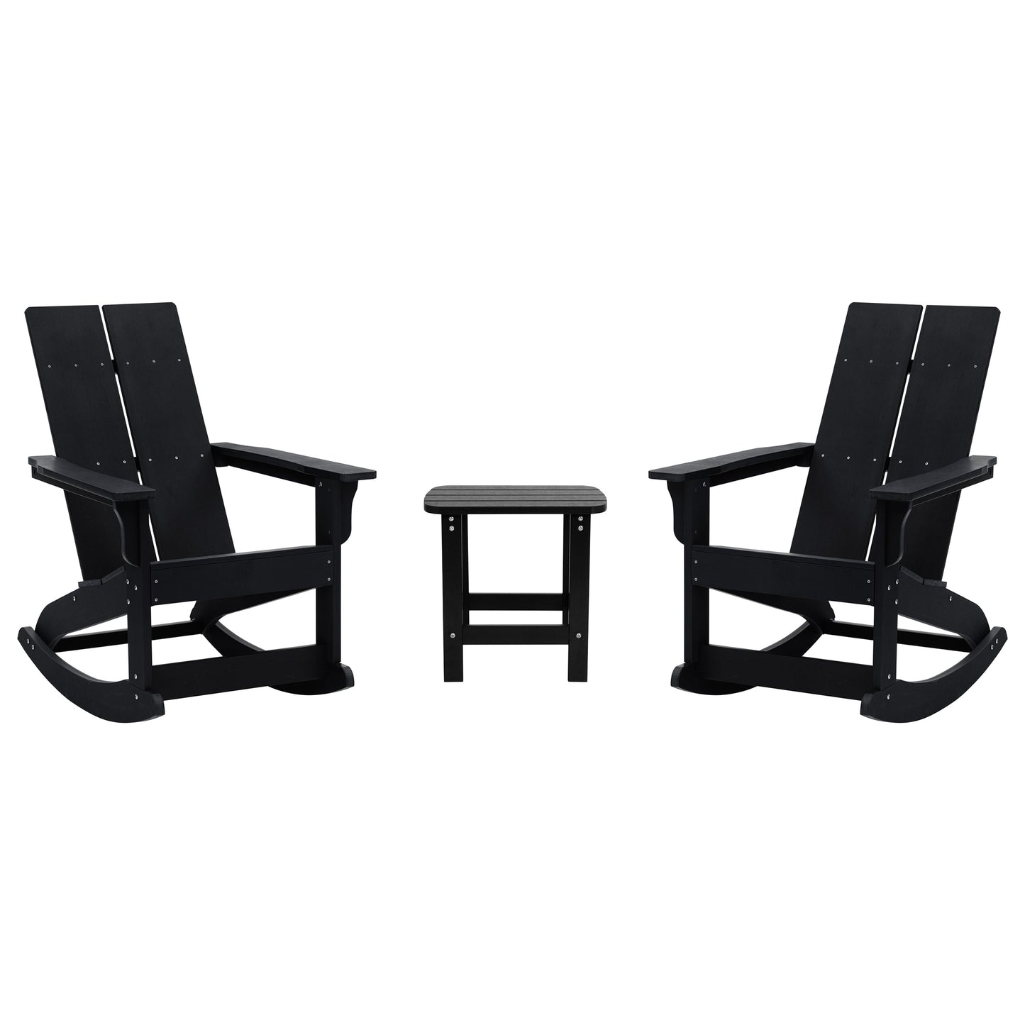 2PK Black Rockers & Side Table JJ-C14709-2-T14001-BK-GG