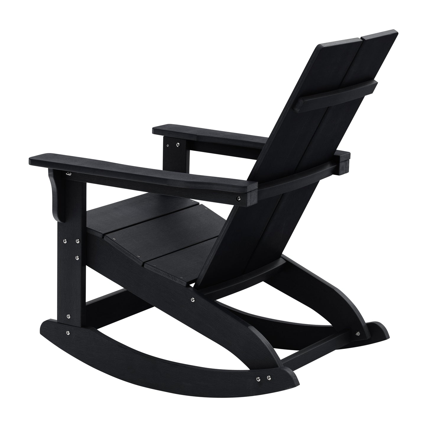 2 PK Black Resin Rocking Chair JJ-C14709-BK-2-GG