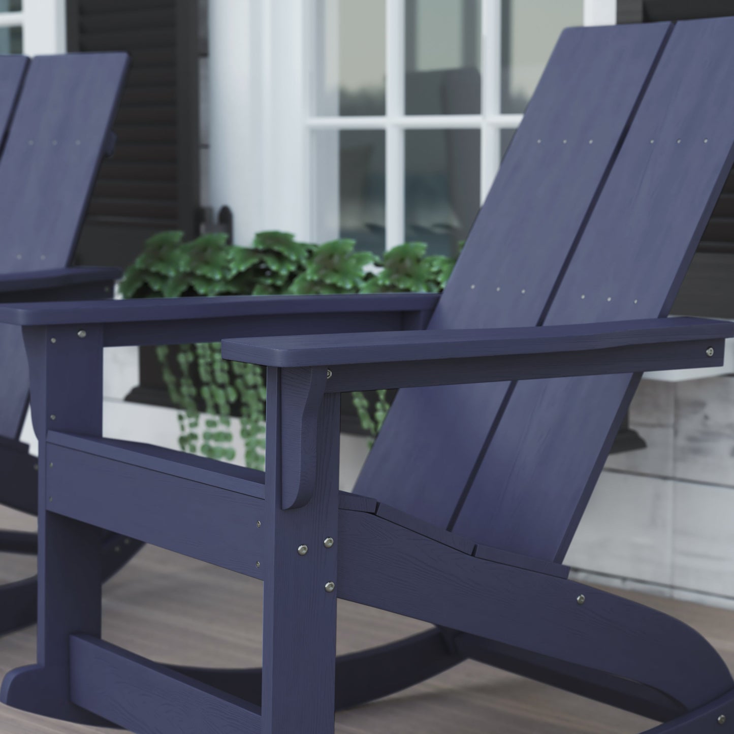 2 PK Navy Resin Rocking Chair JJ-C14709-NV-2-GG