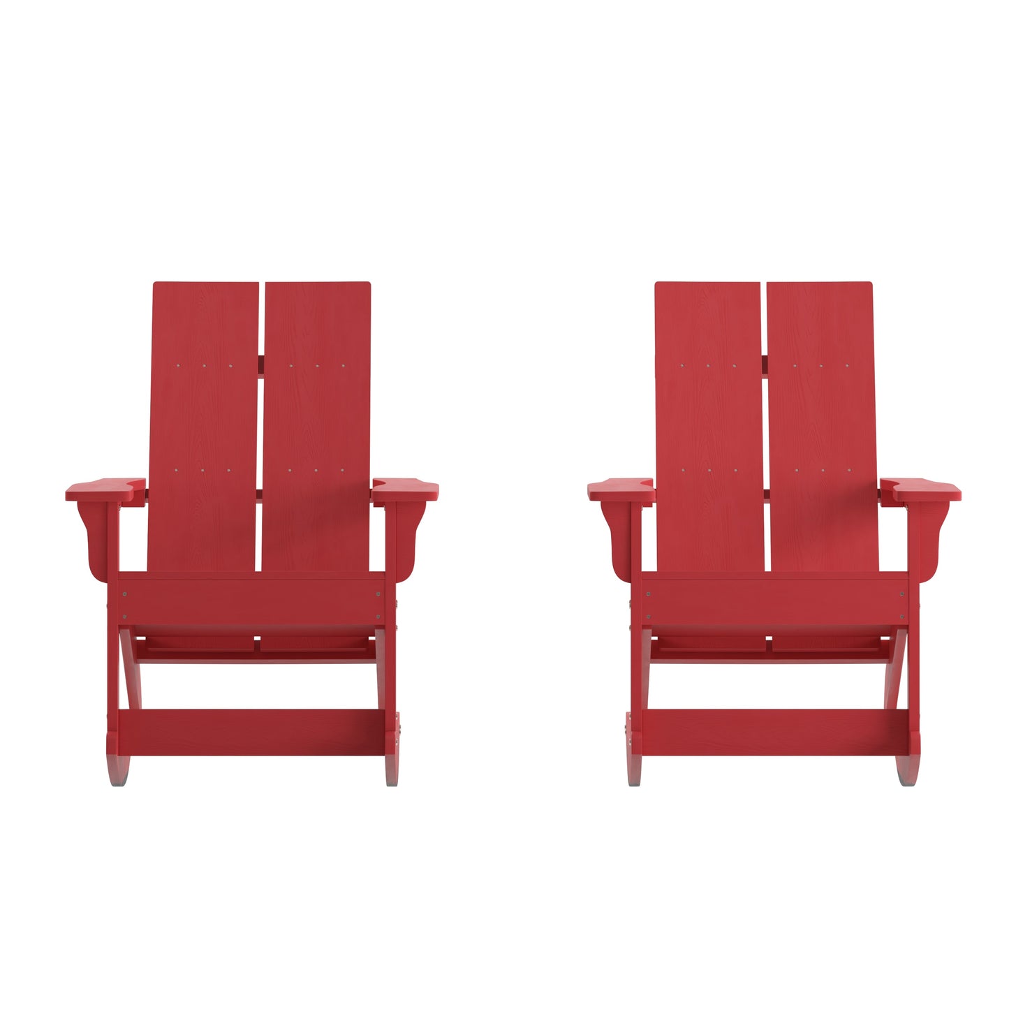 2 PK Red Resin Rocking Chair JJ-C14709-RED-2-GG