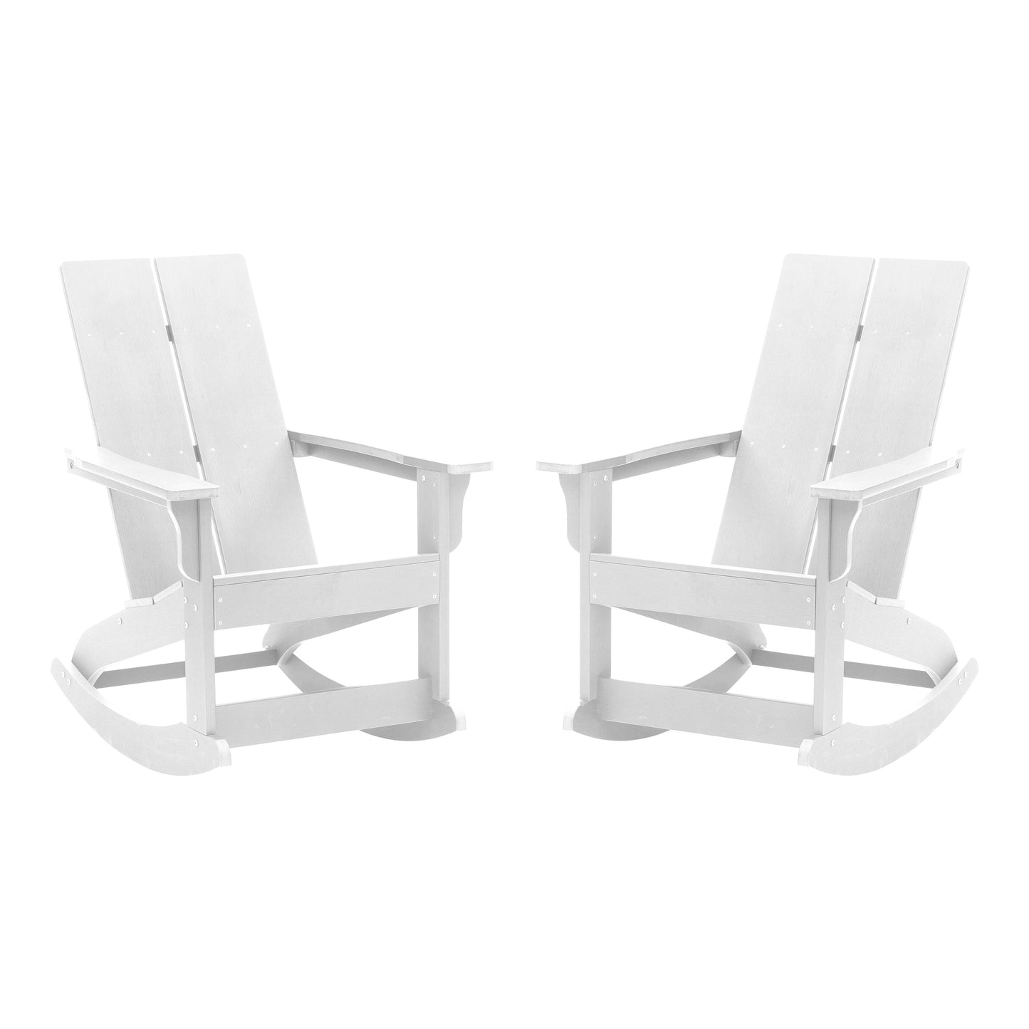 2 PK White Resin Rocking Chair JJ-C14709-WH-2-GG