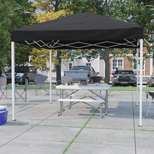 10'x10' Black Pop Up Canopy JJ-GZ1010-BK-GG