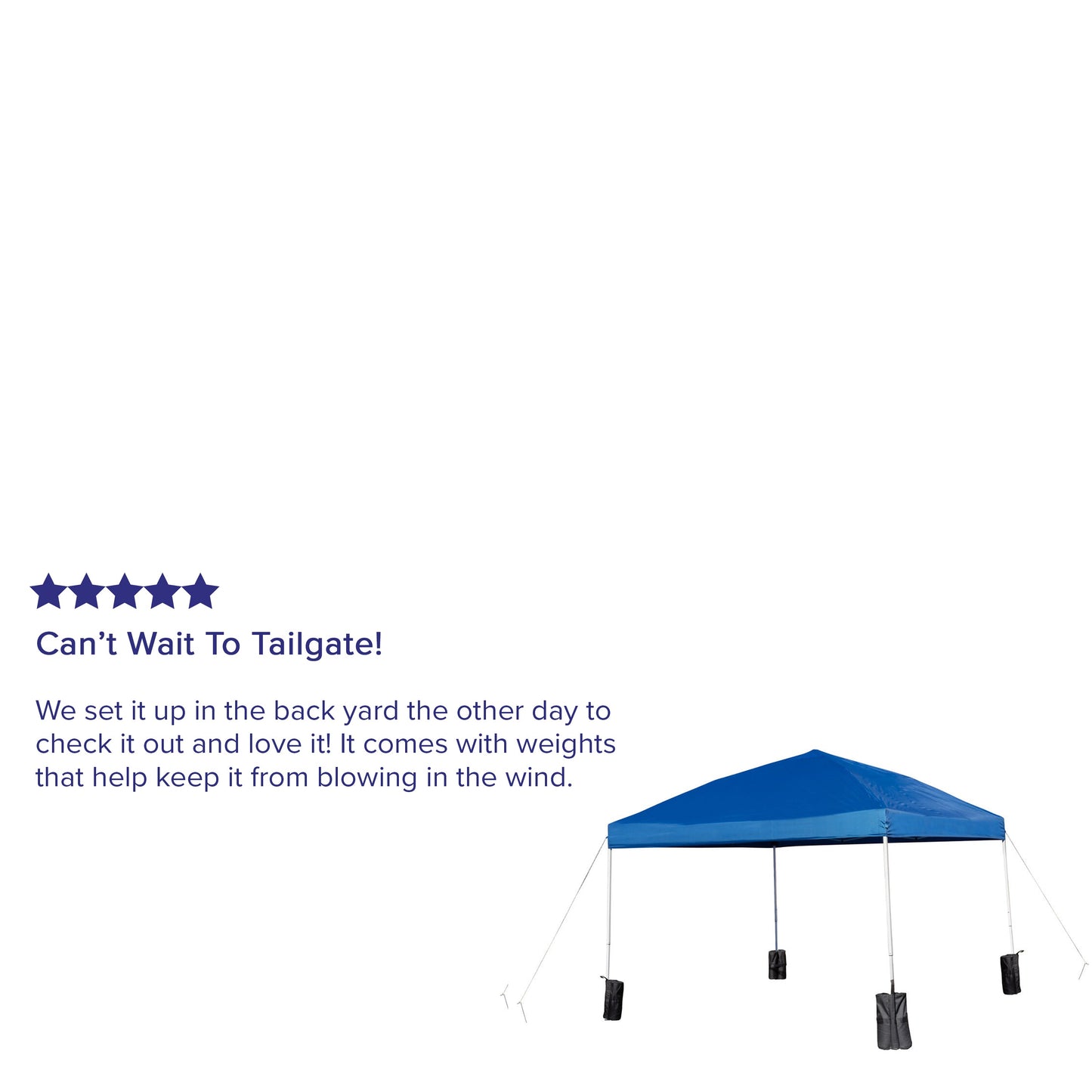 10'x10' Blue Pop Up Canopy JJ-GZ1010PKG-BL-GG