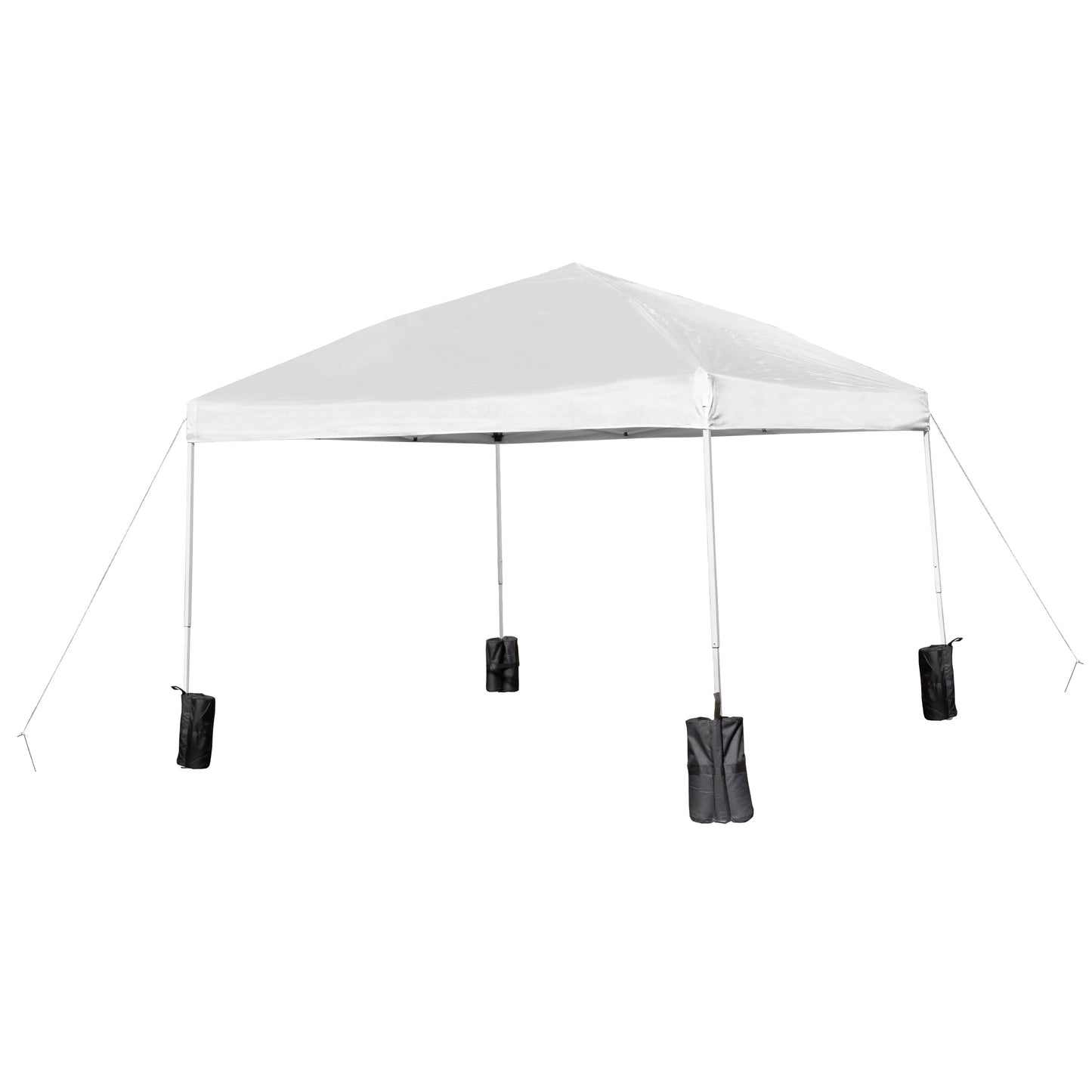 10'x10' White Pop Up Canopy JJ-GZ1010PKG-WH-GG