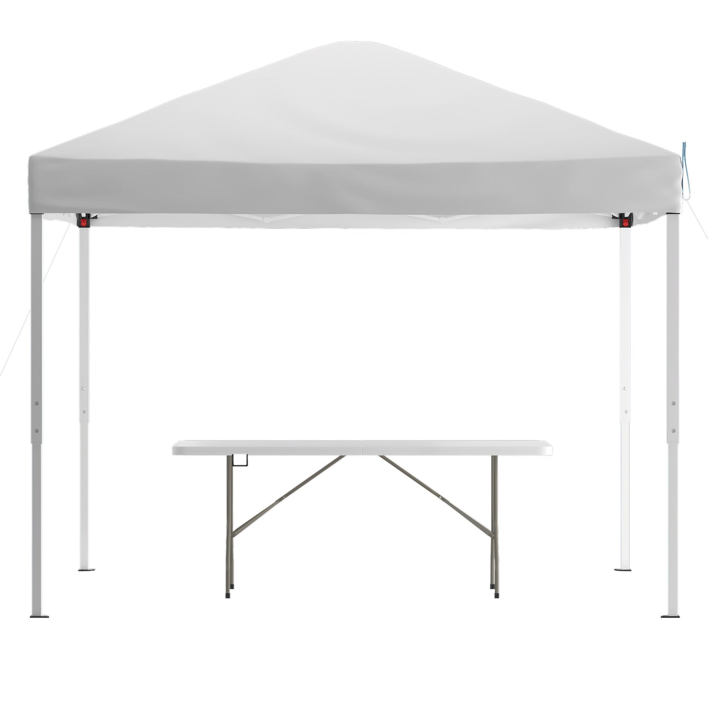 White Canopy & Folding Table JJ-GZ10183Z-WH-GG