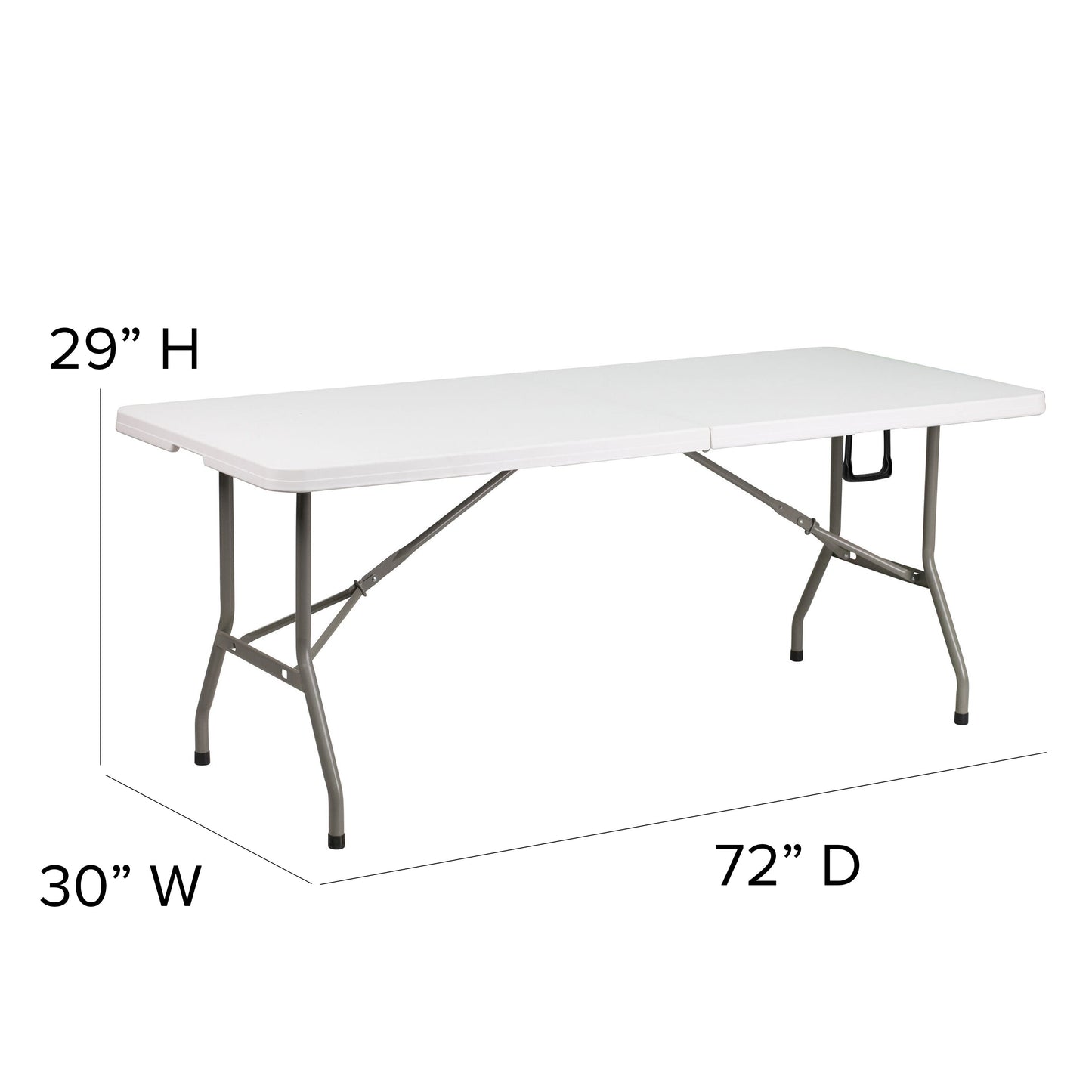 White Canopy & Folding Table JJ-GZ10183Z-WH-GG