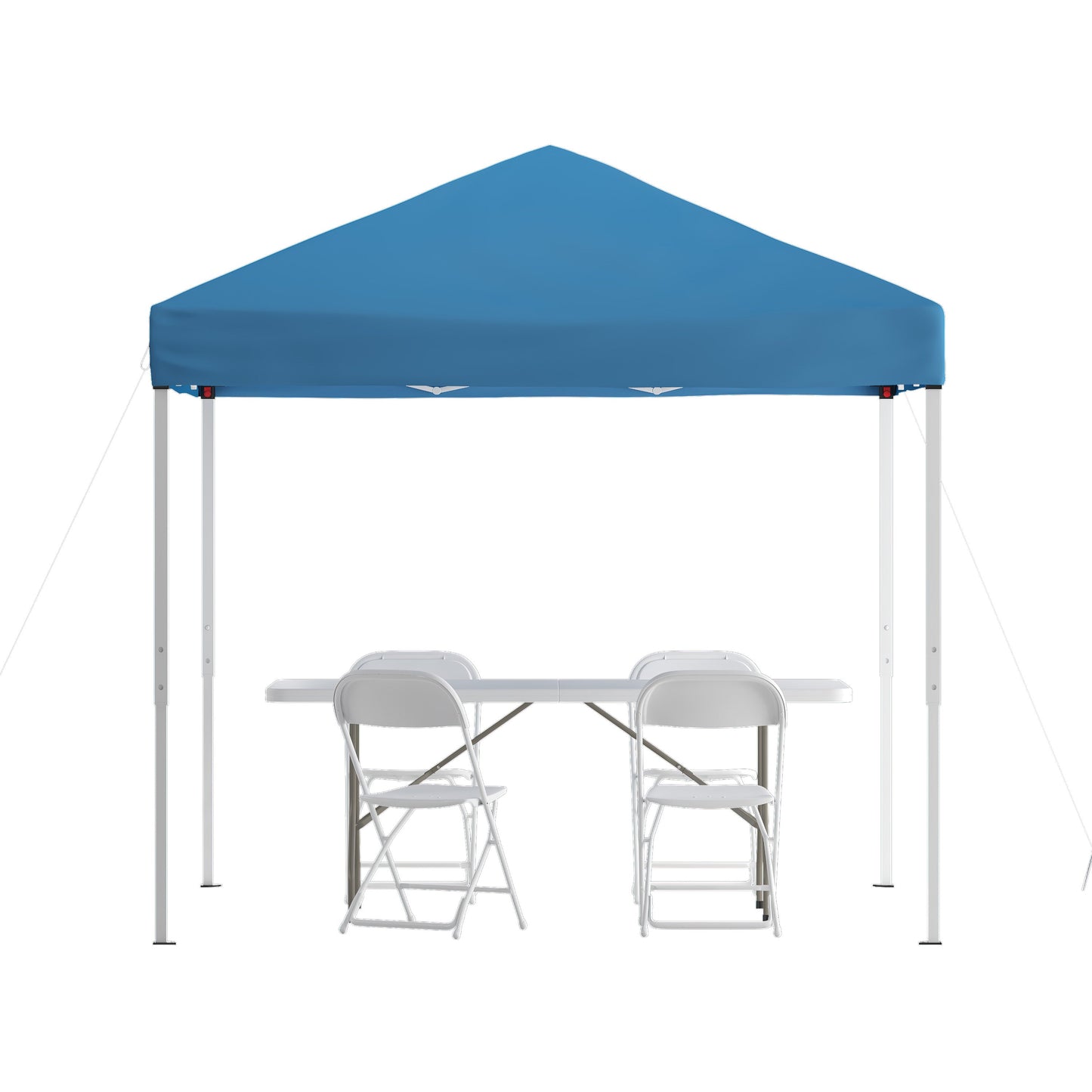 Canopy Tent,Table & 4 Chairs JJ-GZ88183Z-4LEL3-BLWH-GG