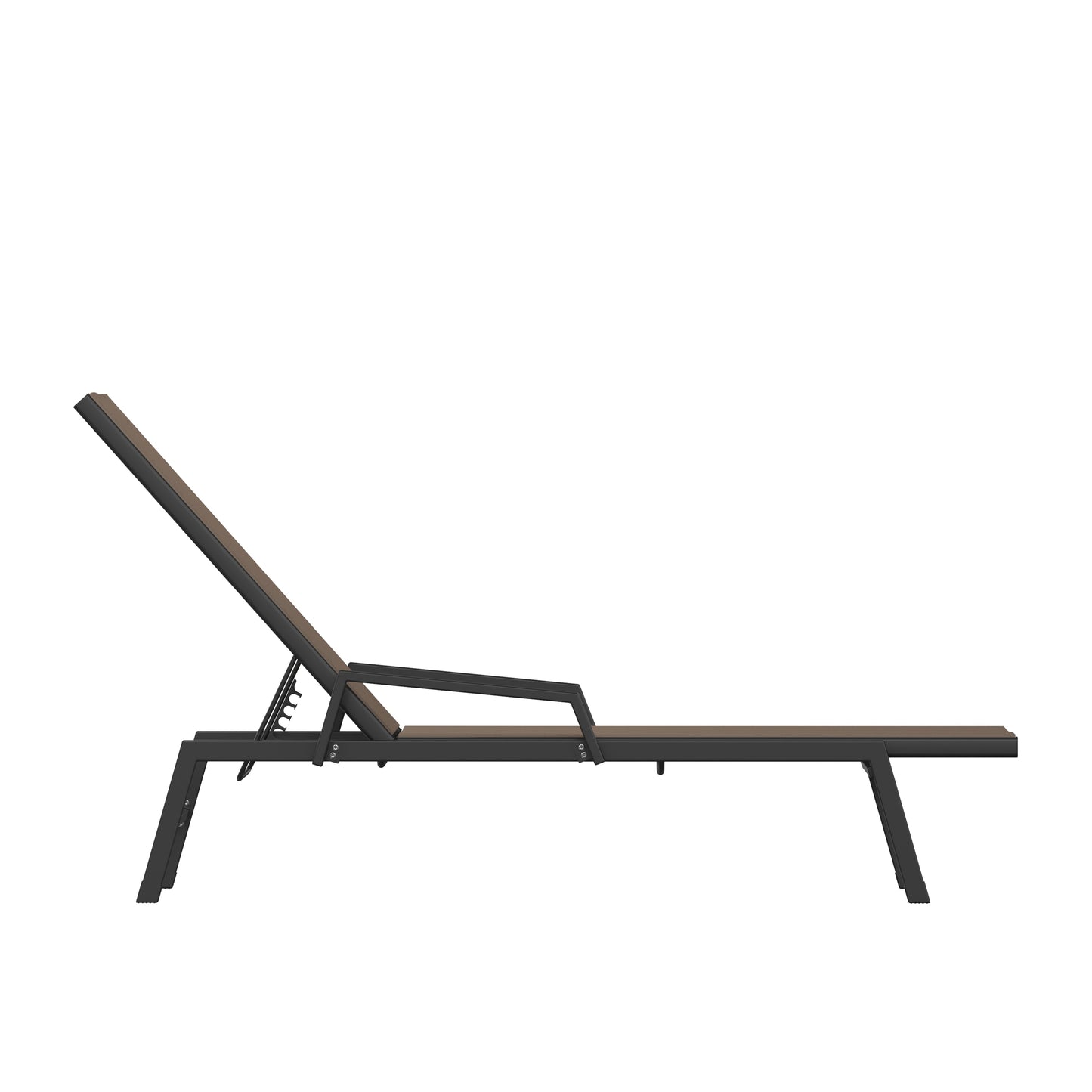 Black/Brown Chaise Lounge JJ-LC323-BLK-BR-GG