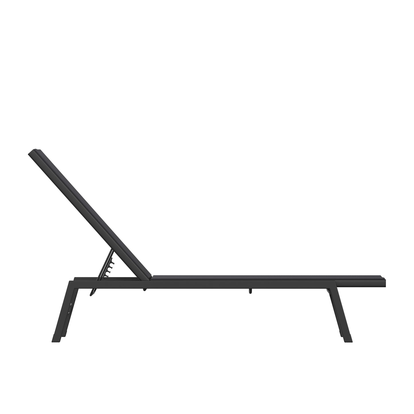 Black/Black Chaise Lounge JJ-LC326-BLK-BLK-GG