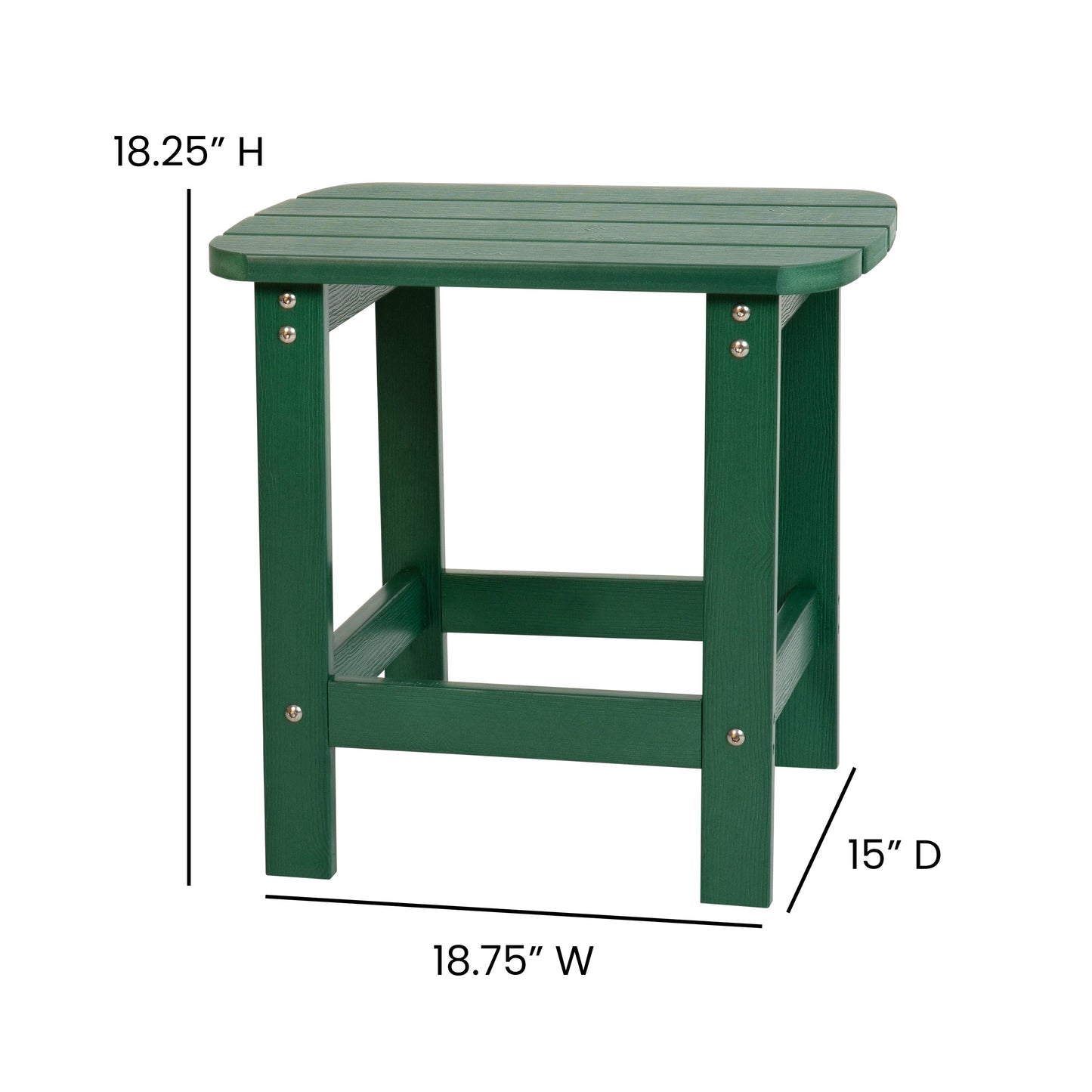 Green Adirondack Side Table JJ-T14001-GRN-GG