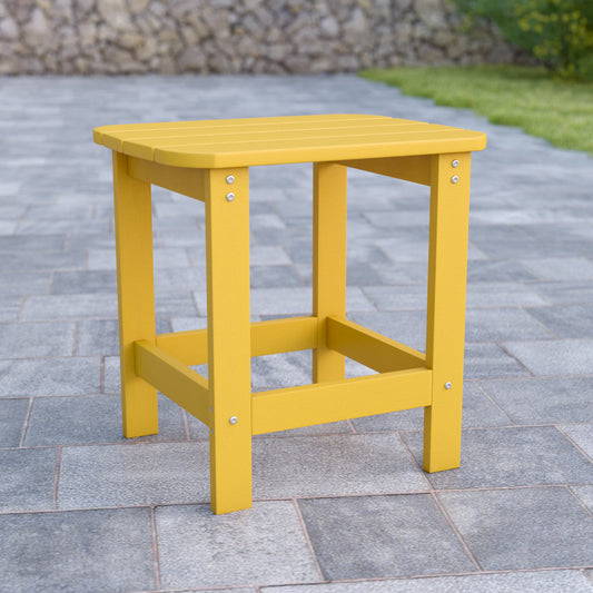 Yellow Adirondack Side Table JJ-T14001-YLW-GG