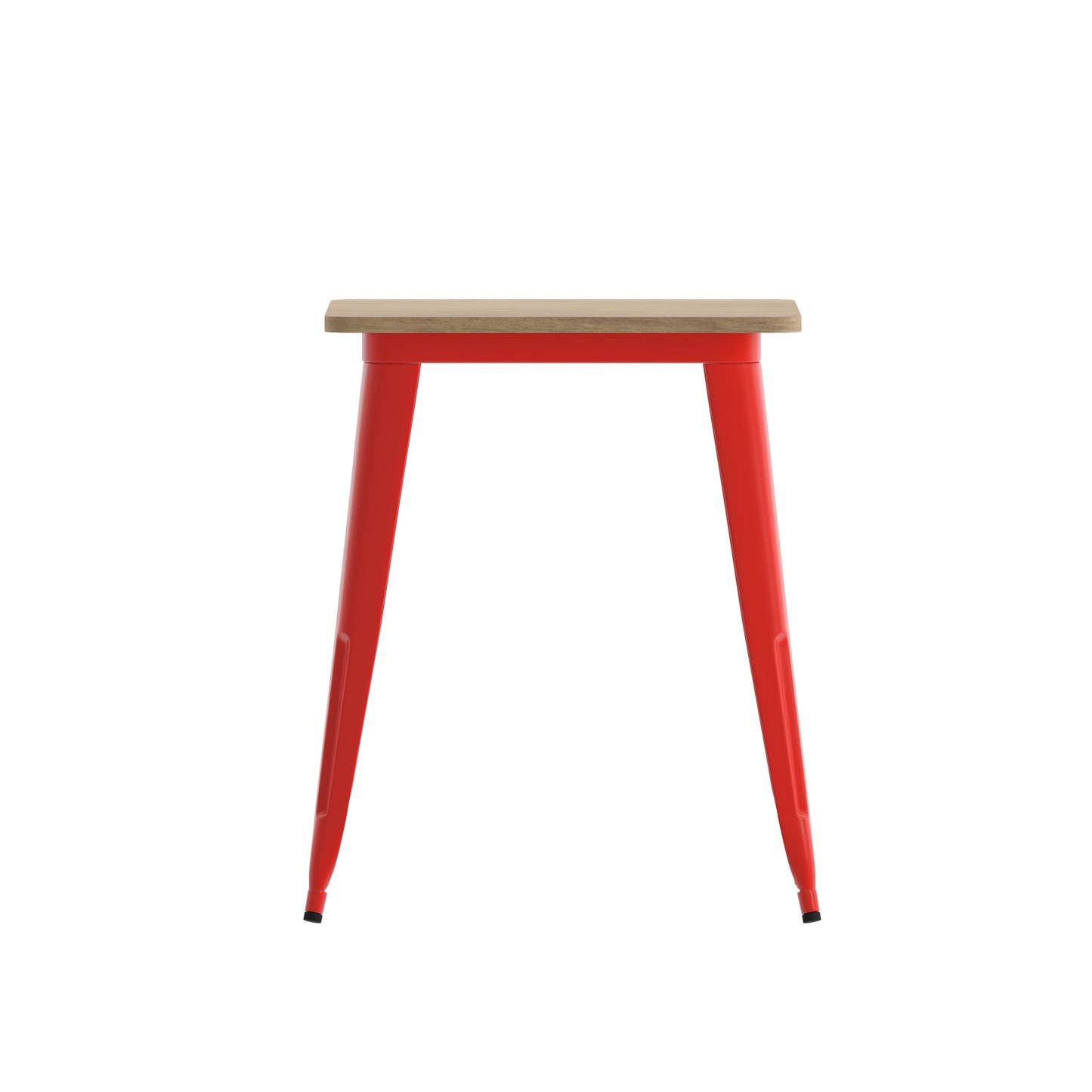 23.75" SQ BR/RED Dining Table JJ-T14619-60-BRRD-GG