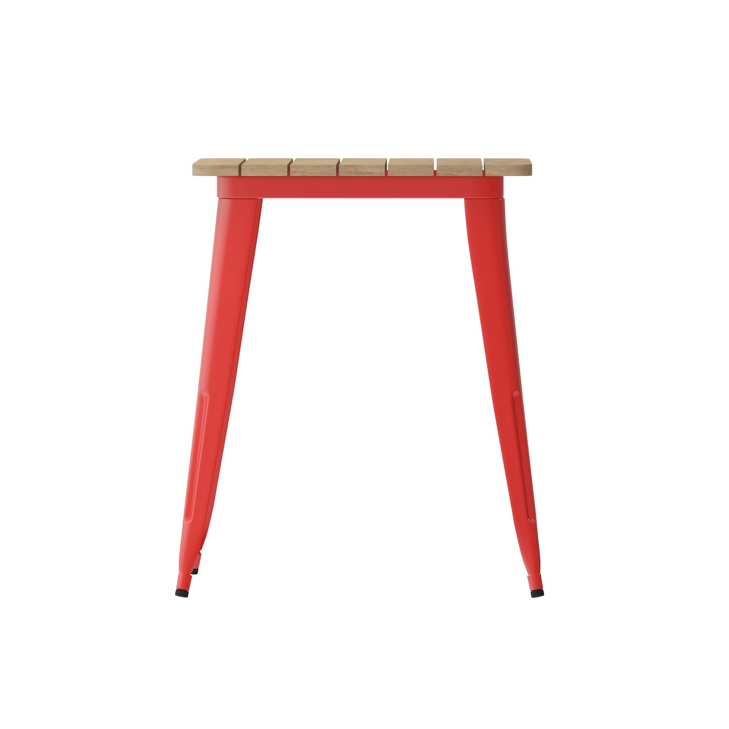 23.75" SQ BR/RED Dining Table JJ-T14619-60-BRRD-GG