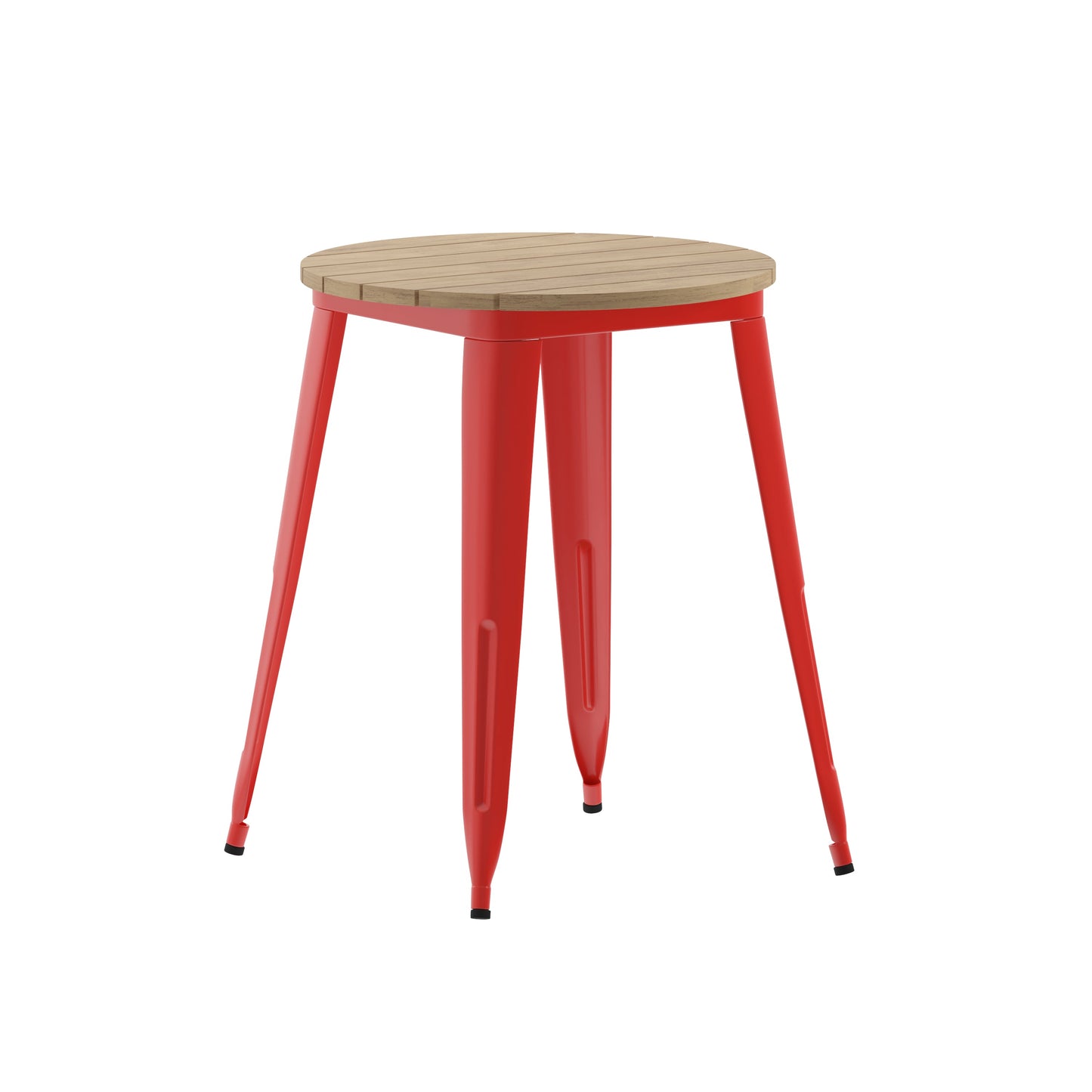 23.75" RD BR/RED Dining Table JJ-T14623-60-BRRD-GG