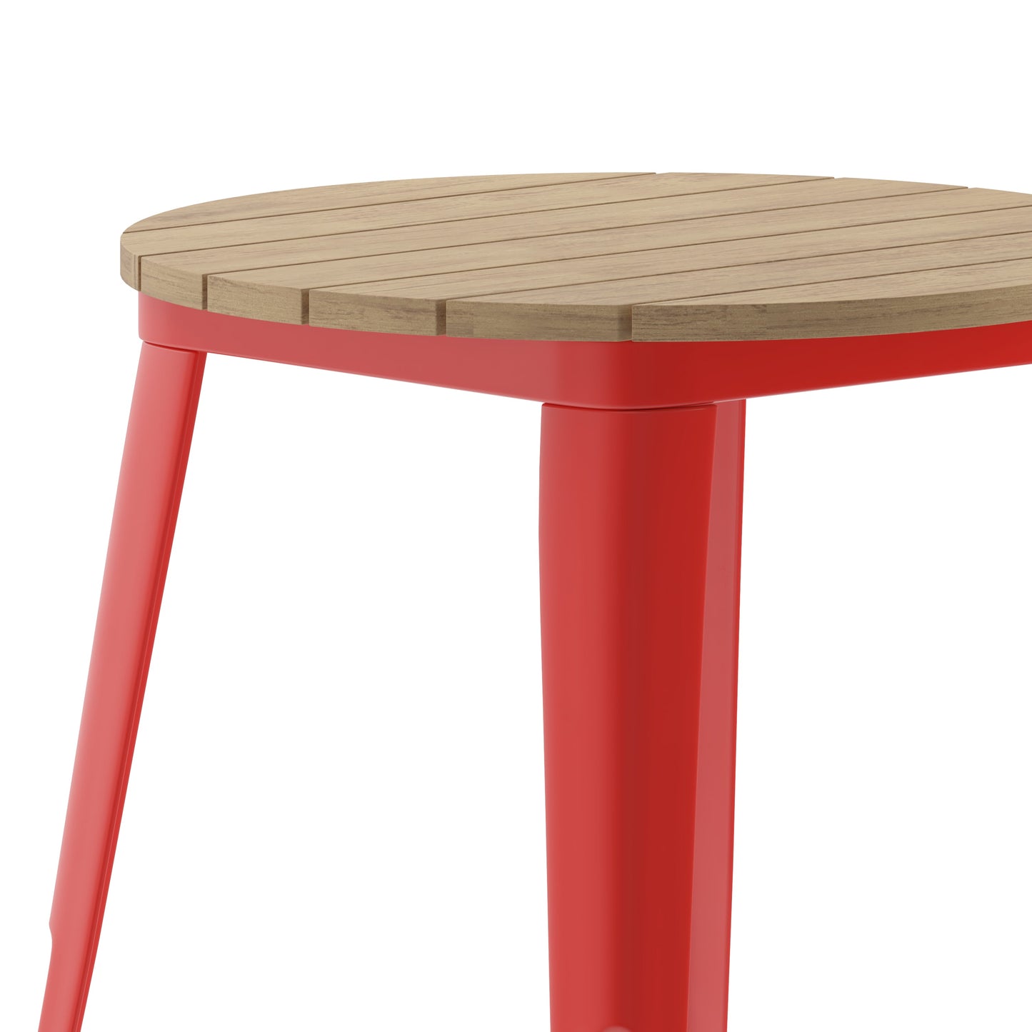 23.75" RD BR/RED Dining Table JJ-T14623-60-BRRD-GG