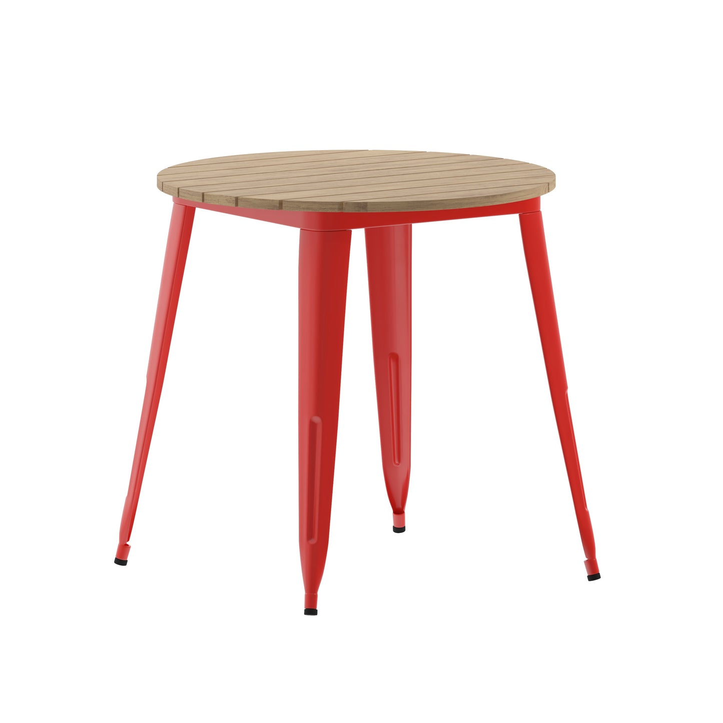 30" RD BR/RED Dining Table JJ-T14623-80-BRRD-GG