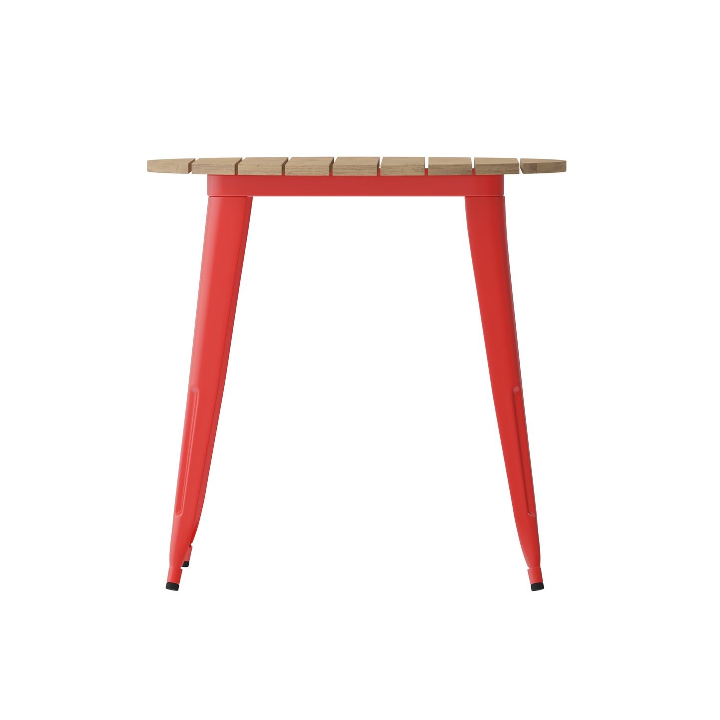 30" RD BR/RED Dining Table JJ-T14623-80-BRRD-GG