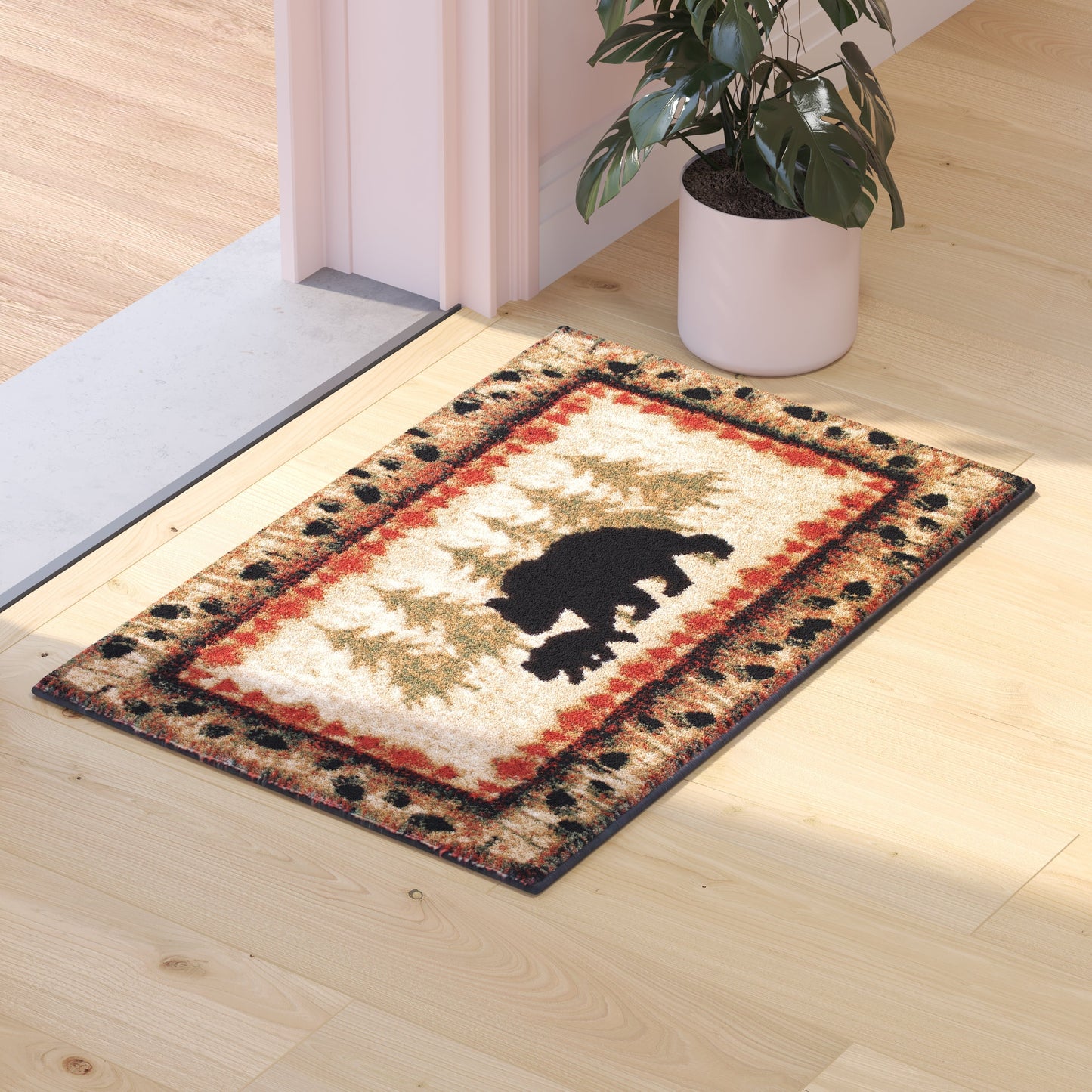 2' x 3' Bear and Cub Area Rug KP-RGB3940-23-BN-GG