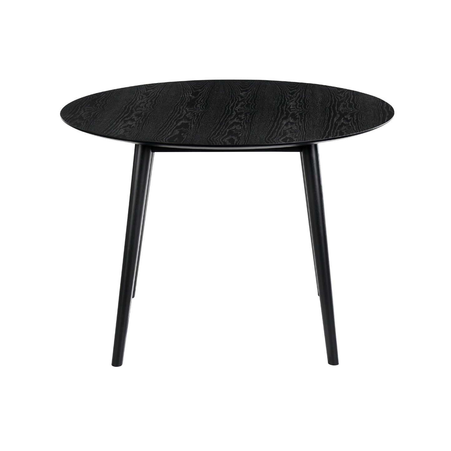 Arcadia 42" Round Dining Table in Black Wood