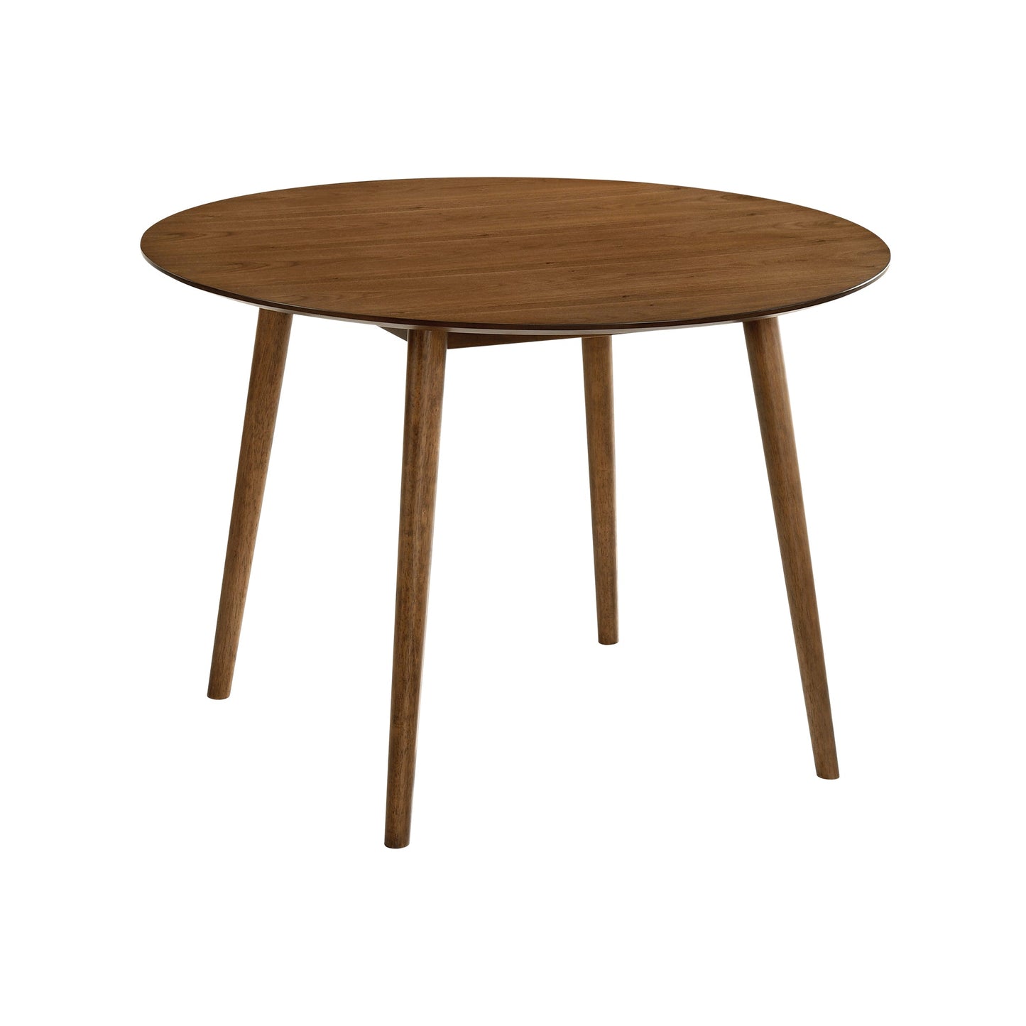 Arcadia 42" Round Dining Table in Walnut Wood