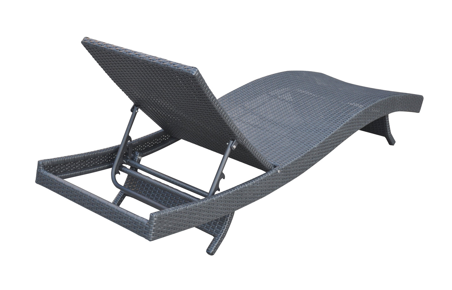 Cabana Outdoor Adjustable Wicker Chaise Lounge Chair