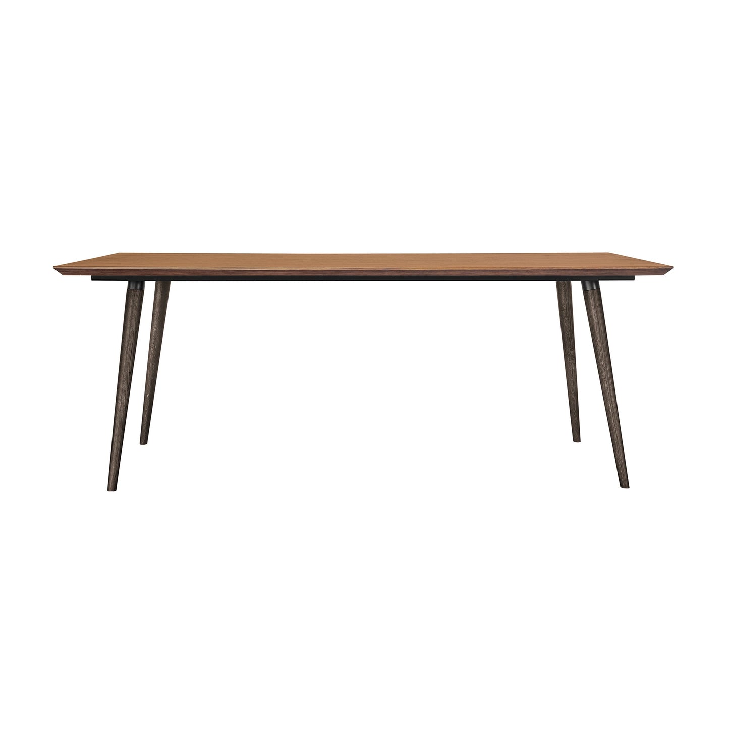 Coco Rustic Oak Wood Dining Table in Balsamico