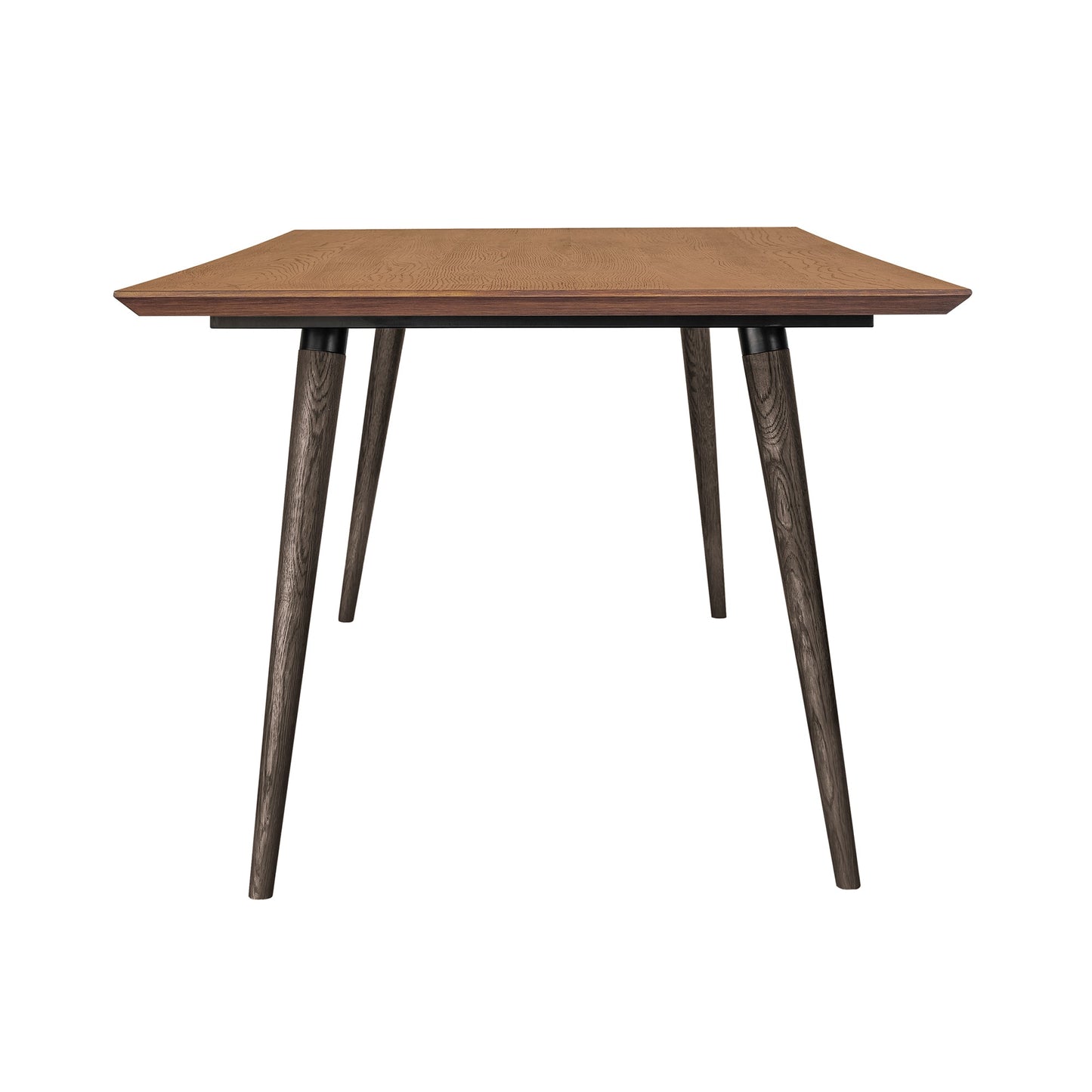 Coco Rustic Oak Wood Dining Table in Balsamico