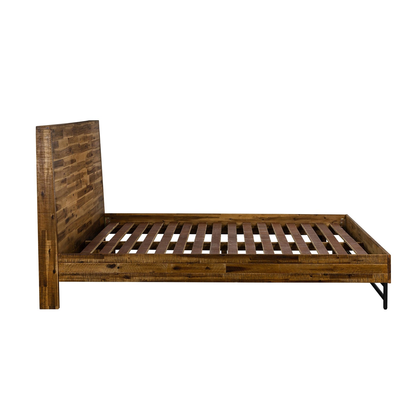 Cusco Rustic Acacia Platform Queen Bed