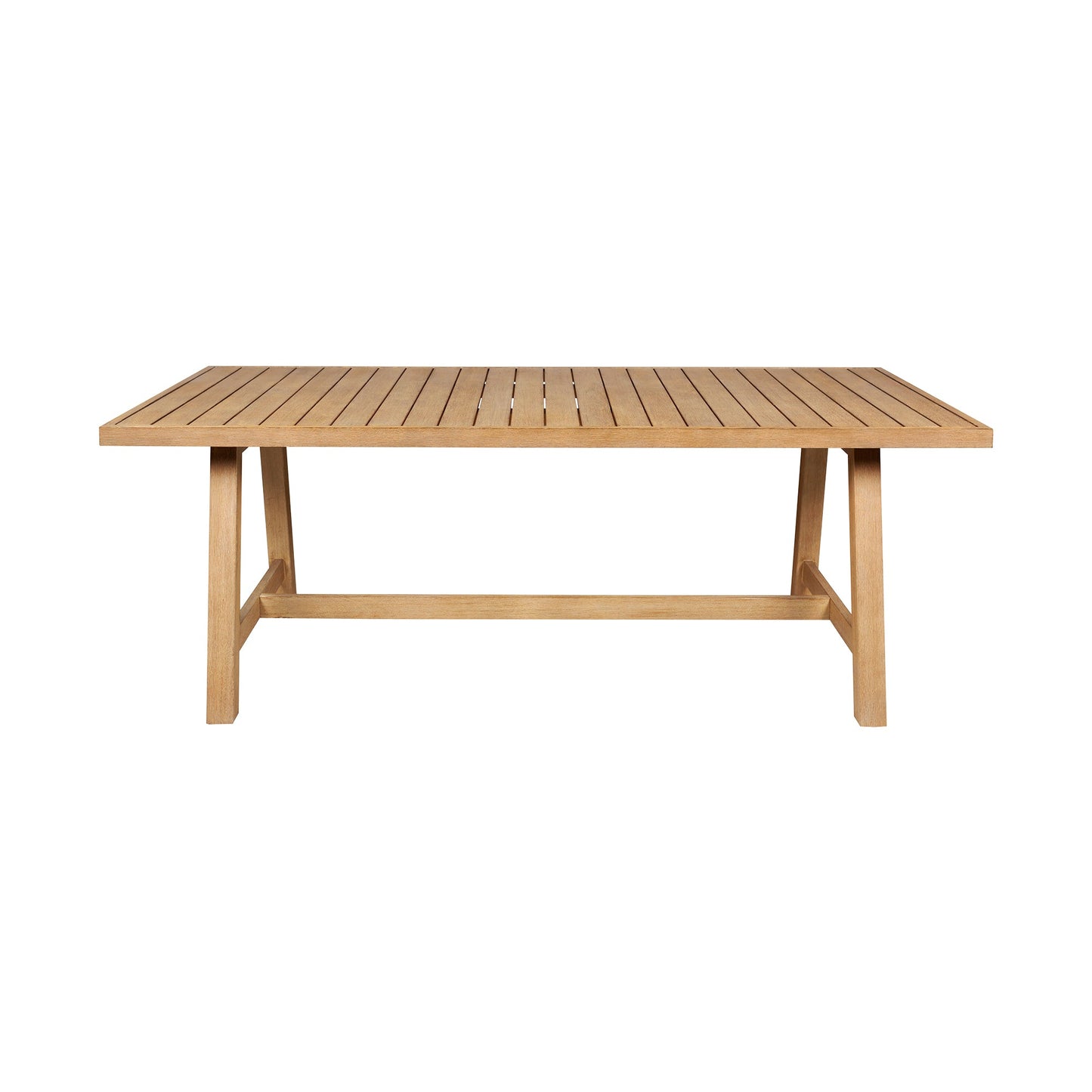 Cypress Outdoor Patio Dining Table in Blonde Eucalyptus Wood