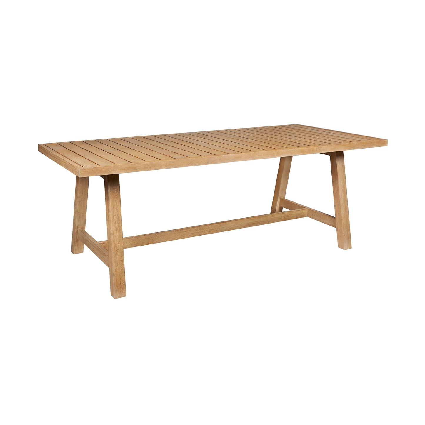 Cypress Outdoor Patio Dining Table in Blonde Eucalyptus Wood