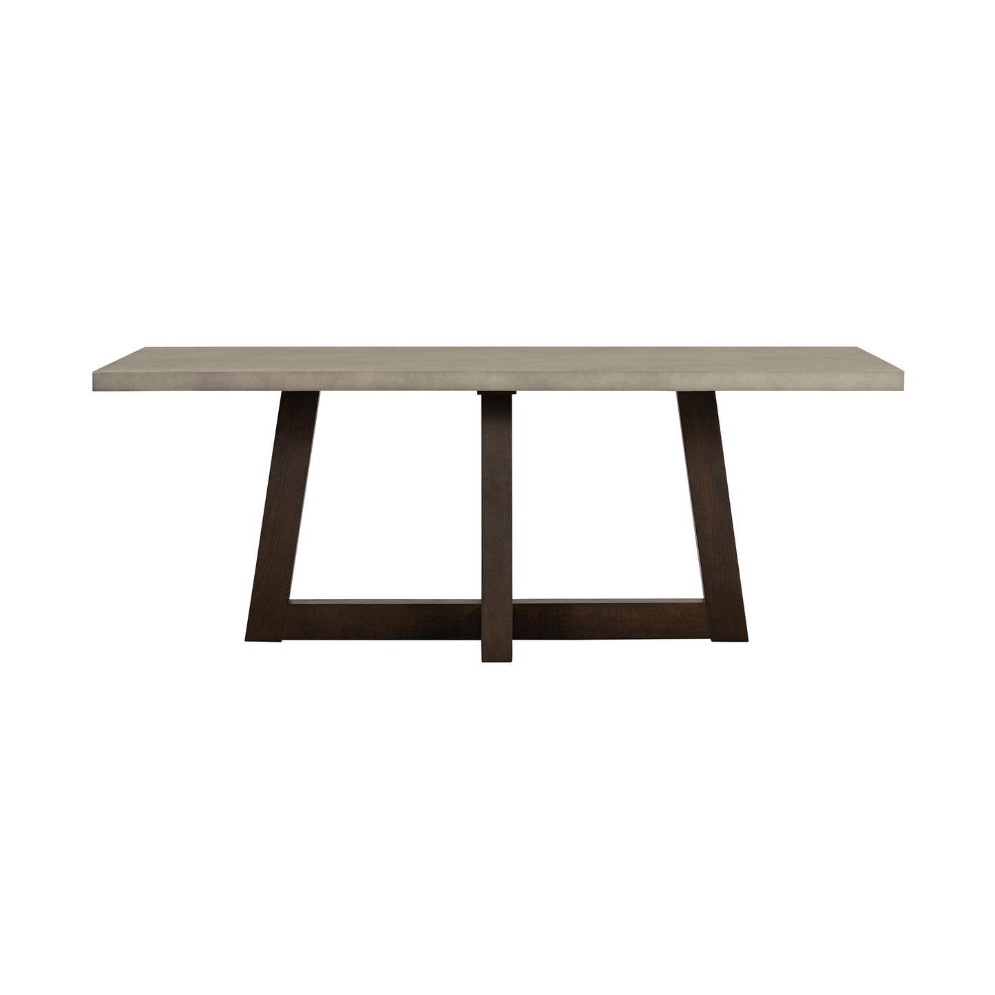 Elodie Gray Concrete and Dark Gray Oak Rectangle Dining Table