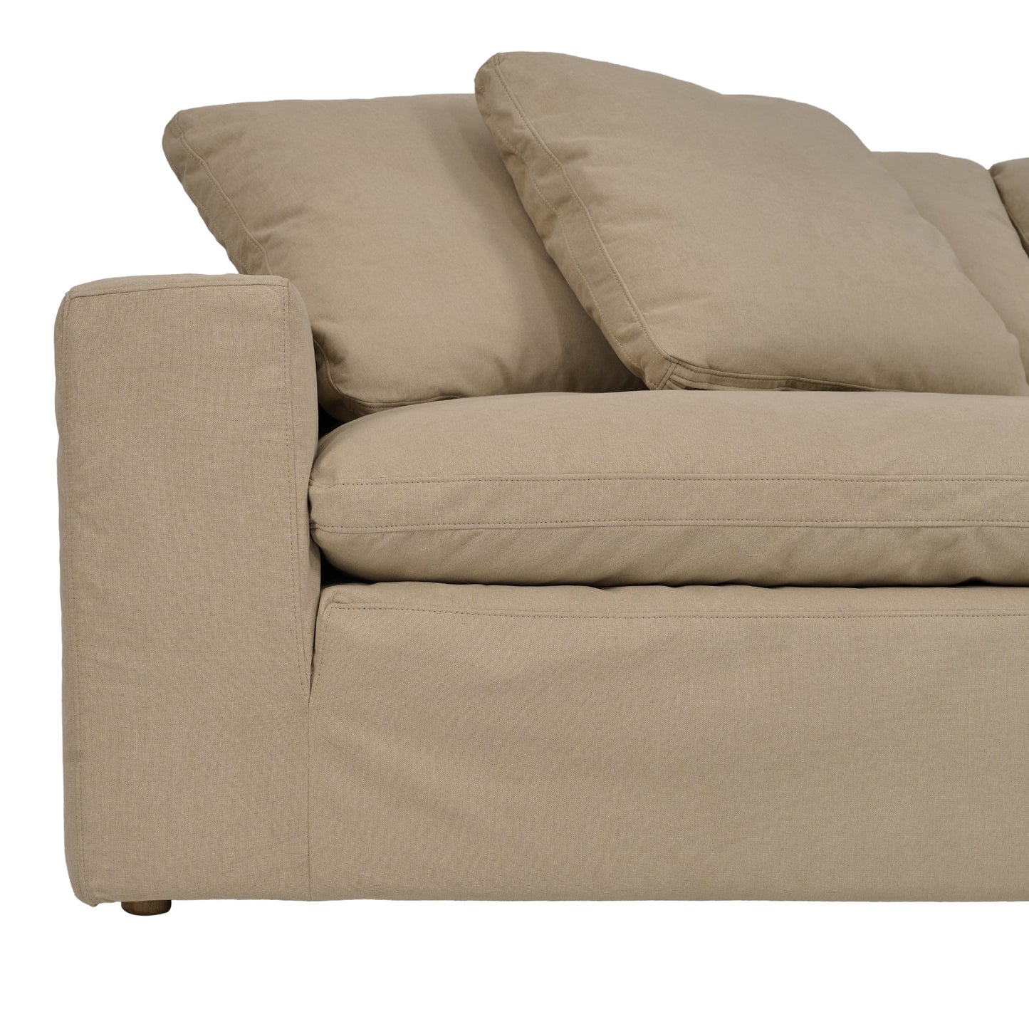 Liberty 96.5" Upholstered Sofa in Sahara Brown