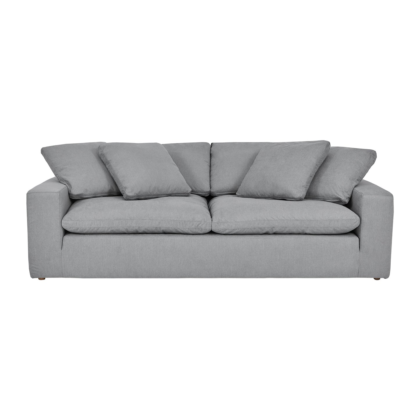 Liberty 96.5" Upholstered Sofa in Slate Gray