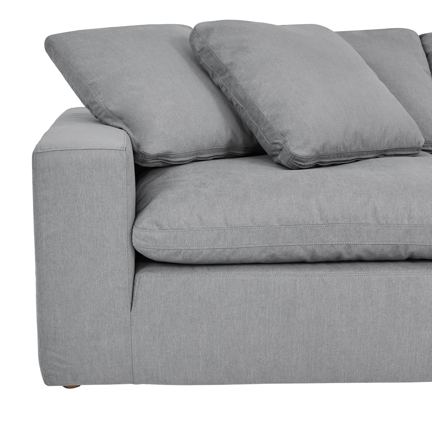 Liberty 96.5" Upholstered Sofa in Slate Gray