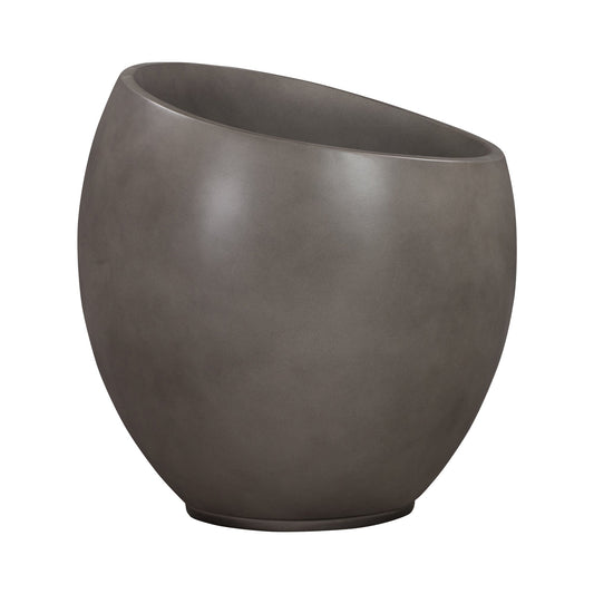 Moonstone Large Indoor or Outdoor Planter in Gray Concrete