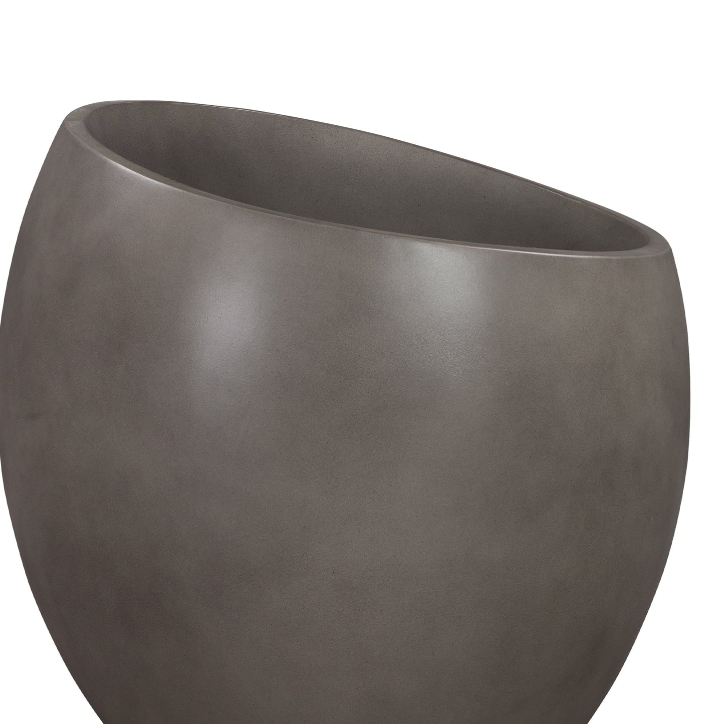 Moonstone Large Indoor or Outdoor Planter in Gray Concrete