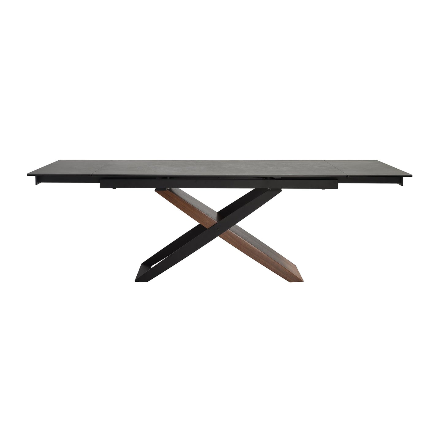 Milena Extendable Dining Table in Stone and Wood