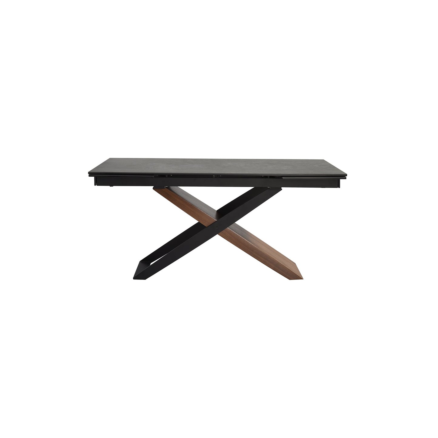 Milena Extendable Dining Table in Stone and Wood