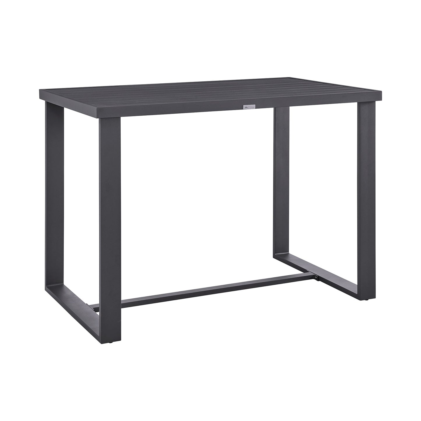 Menorca Outdoor Patio Bar Height Dining Table in Aluminum