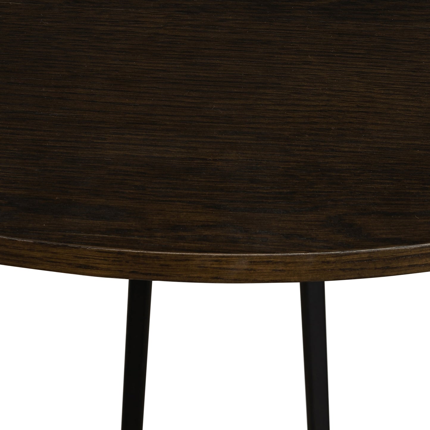 Motion Oak and Metal Round Dining Table