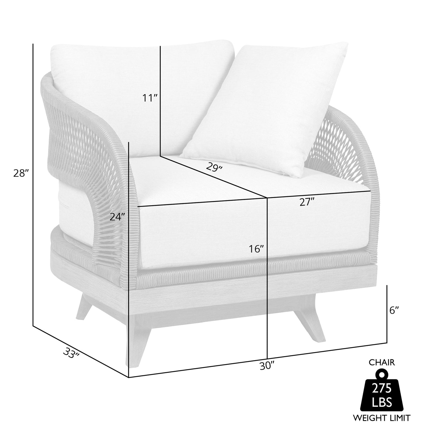 Orbit Swivel Outdoor Patio Chair in Weathered Eucalyptus Wood with Gray Rope and Taupe Olefin Cushions