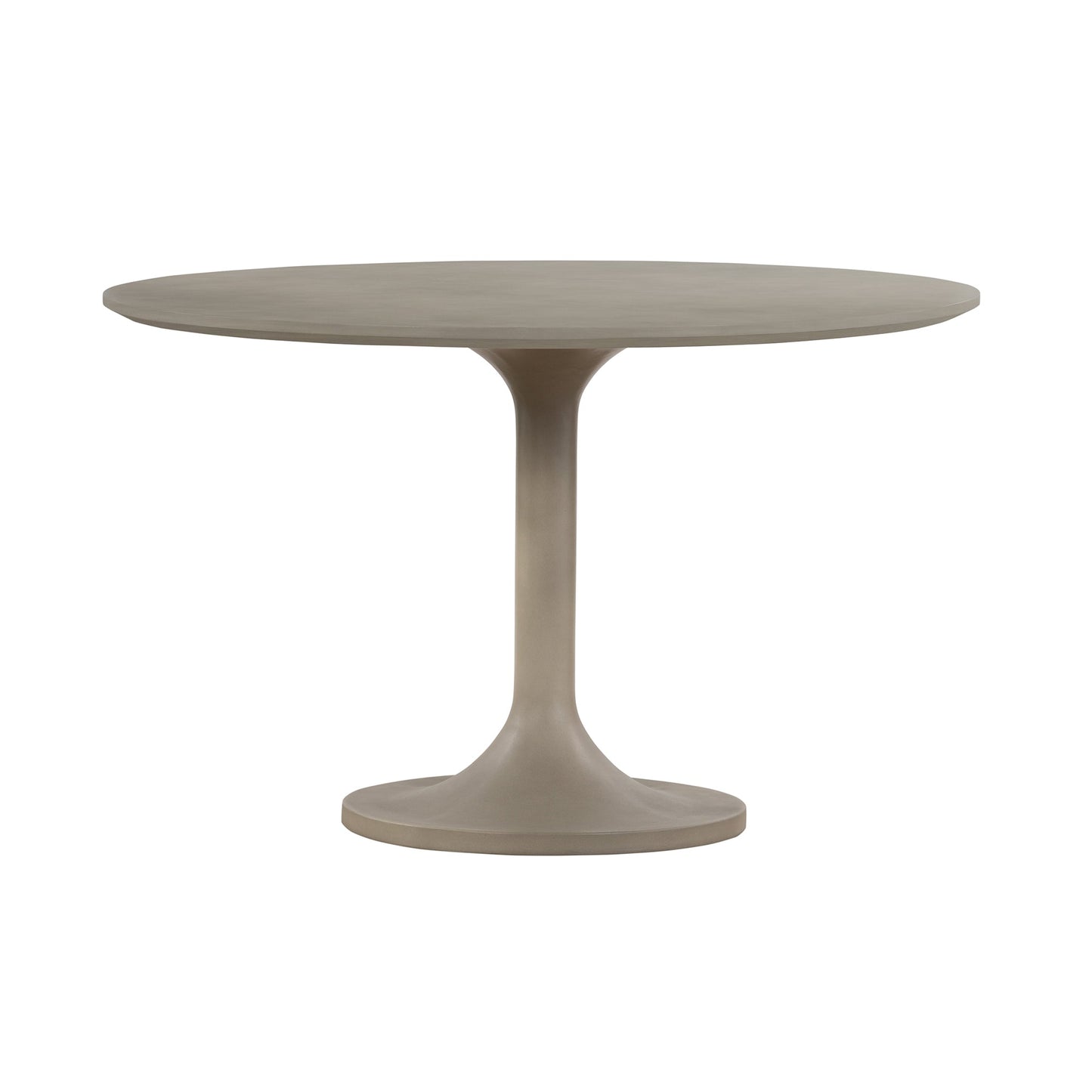 Pippa Concrete and Metal Tulip Round Dining Table