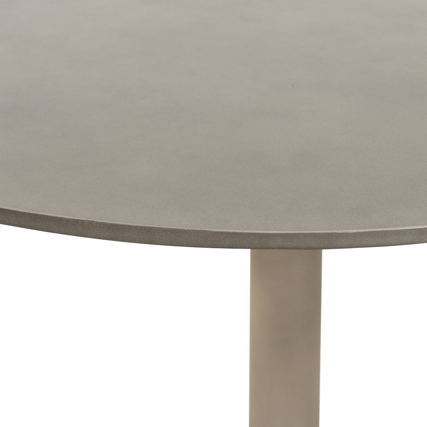 Pippa Concrete and Metal Tulip Round Dining Table