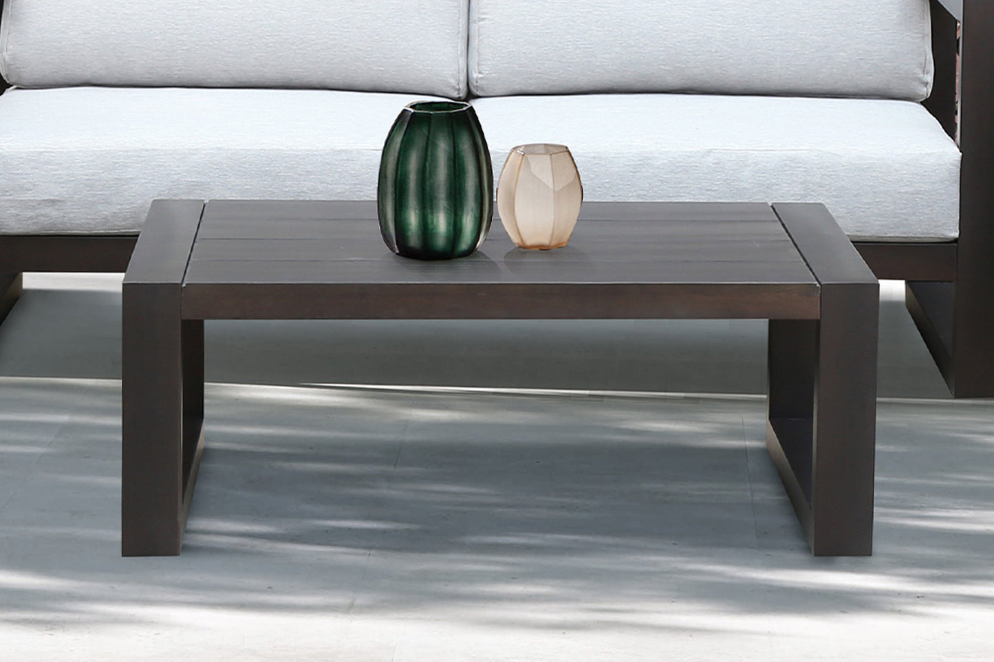 Paradise Outdoor Dark Eucalyptus Wood Coffee Table