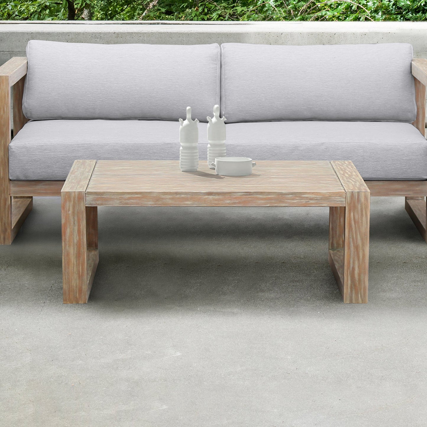 Paradise Outdoor Light Eucalyptus Wood Coffee Table