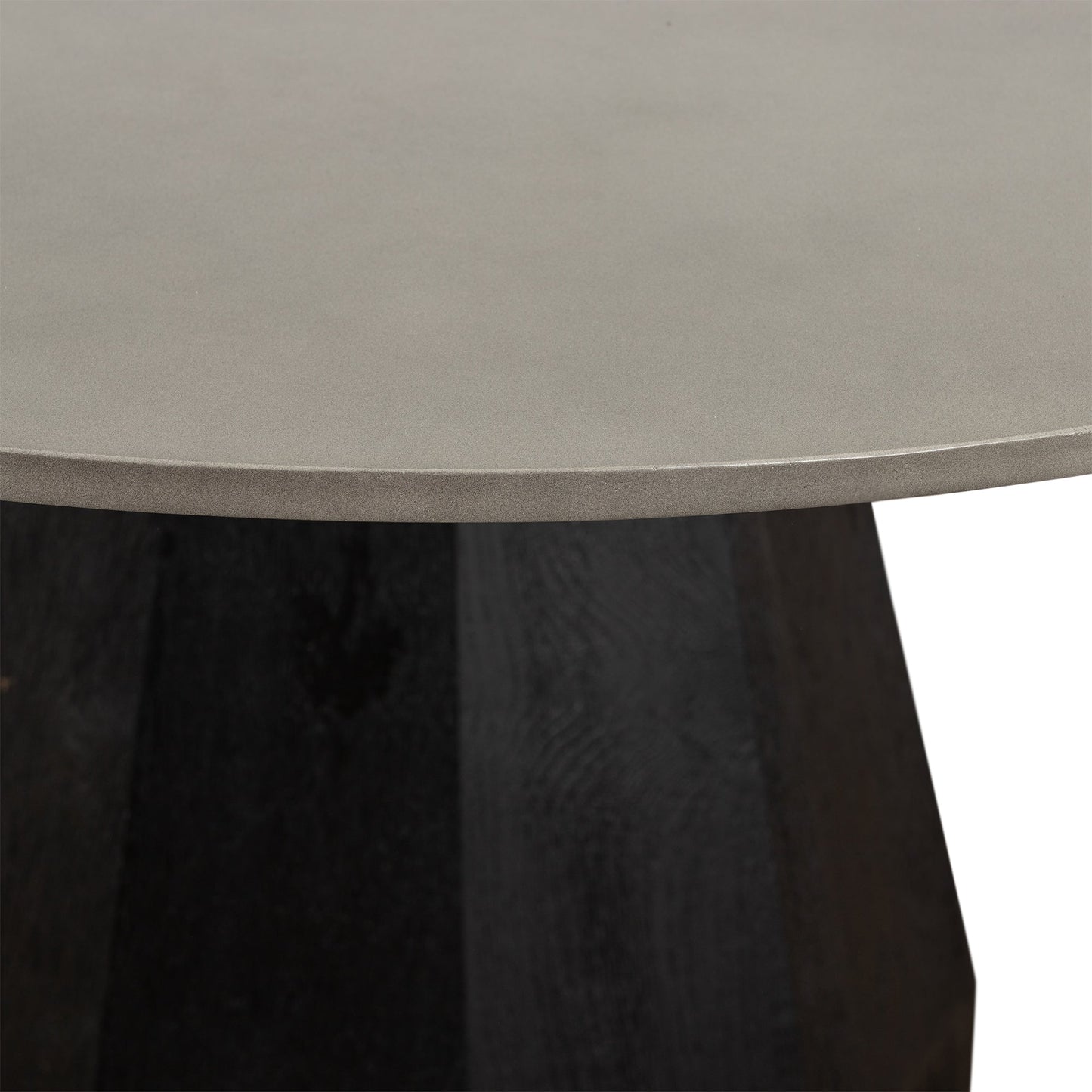 Revival Concrete and Oak Round Dining Table