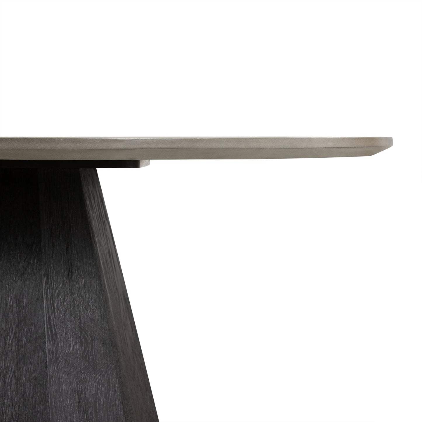 Revival Concrete and Oak Round Dining Table